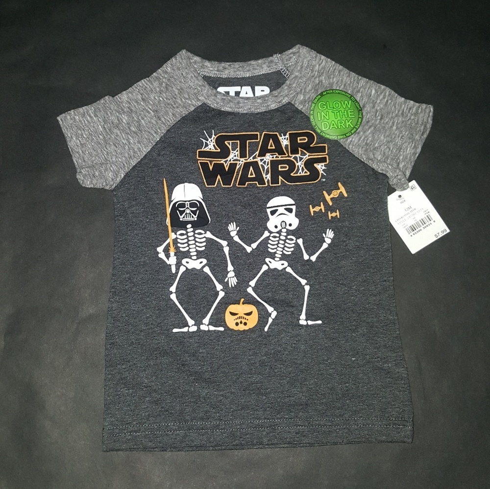 Disney Star Wars Glow in the Dark Halloween Tee